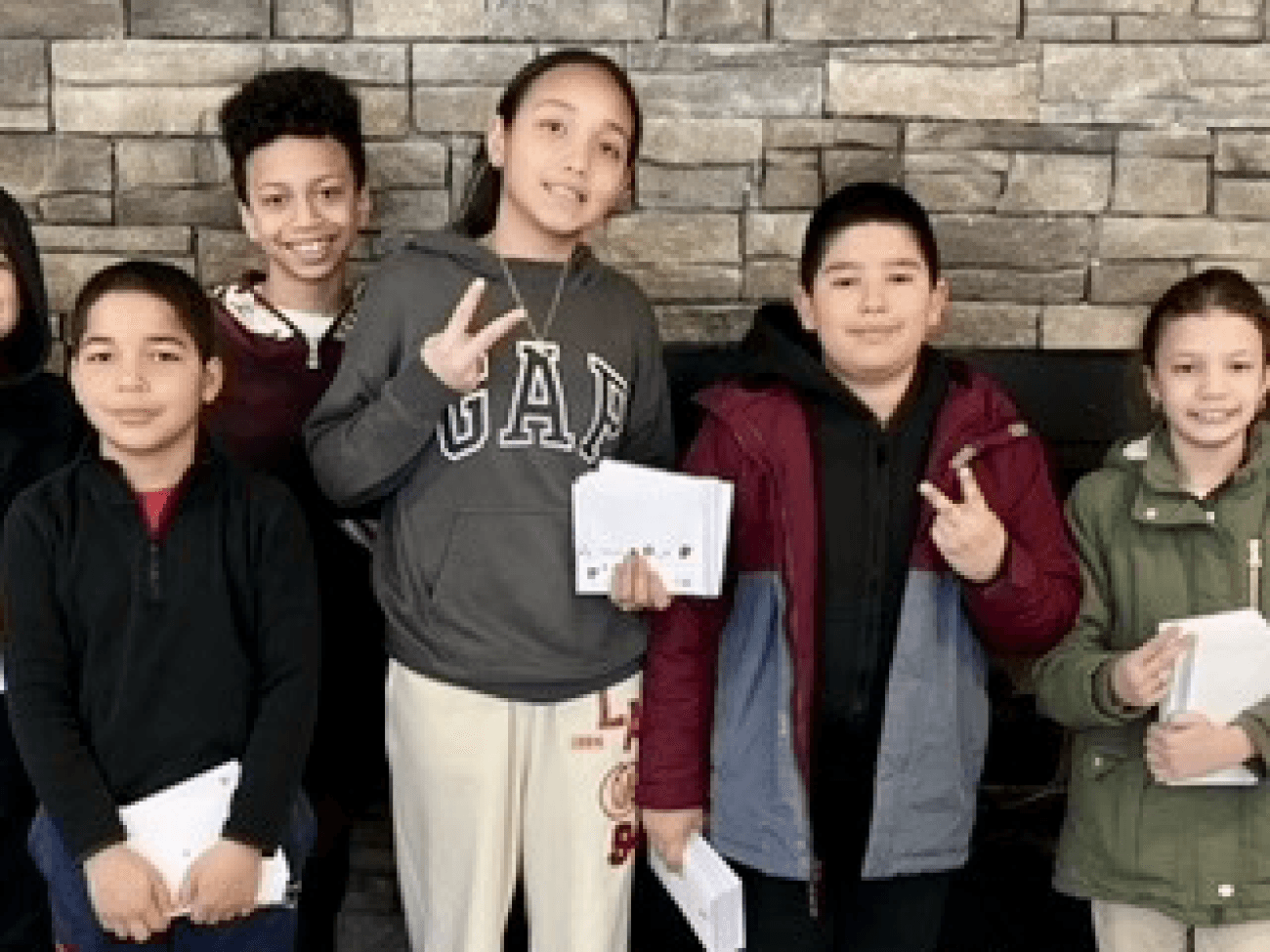 Bentley Academy Innovation School fifth graders at the Salem Council on Aging